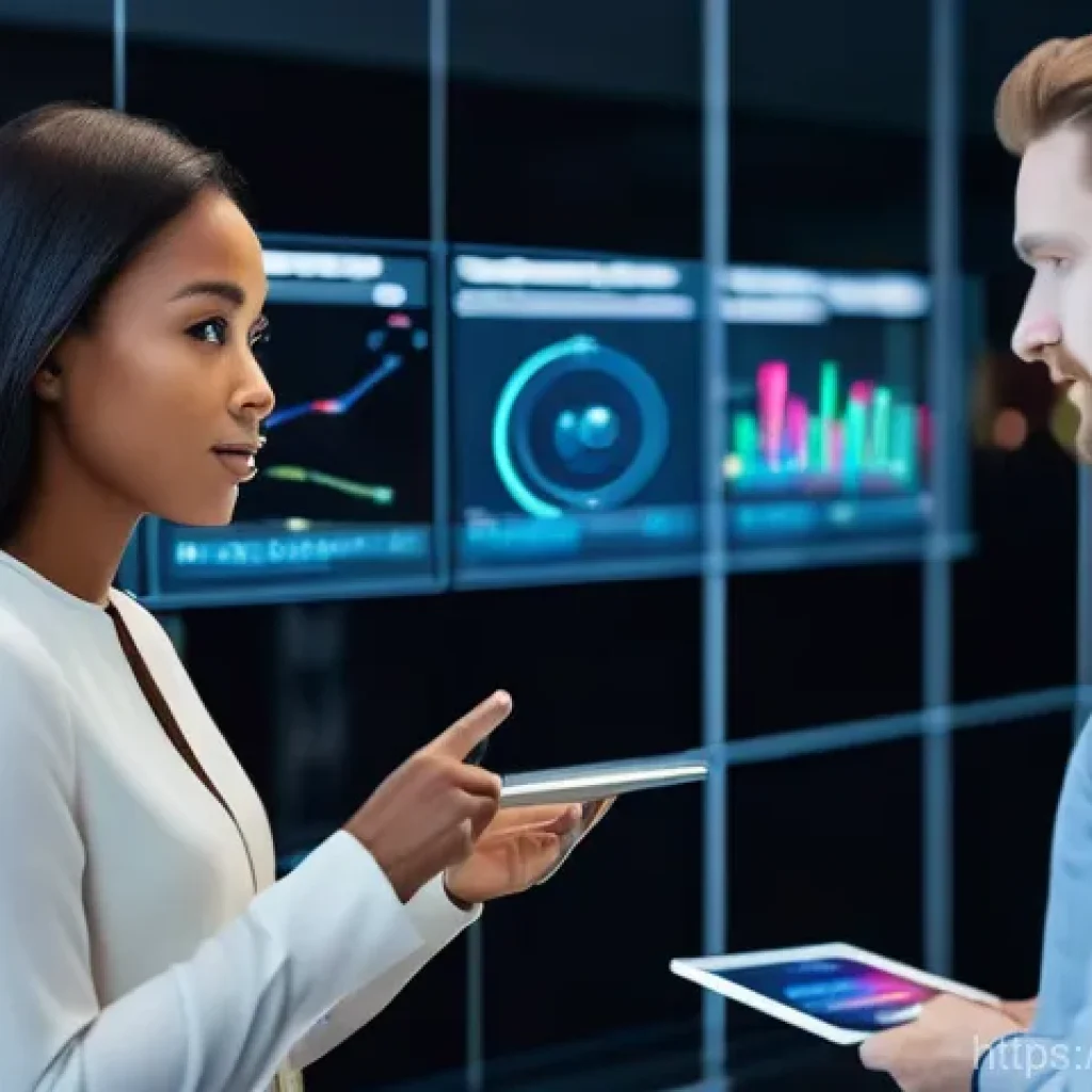 광고홍보사와 고객 맞춤형 광고 사례 - **Prompt 1: The AI-Powered Customer Insight Hub**
    "A sleek, high-tech control room or modern mar...