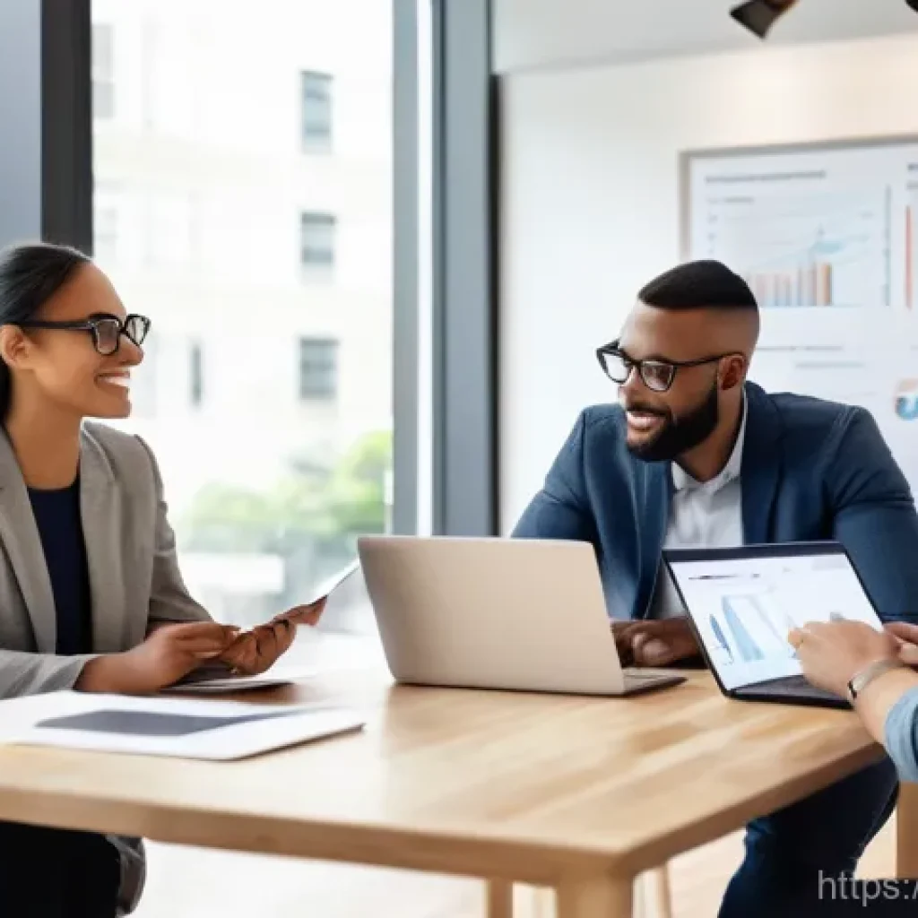 광고홍보사와 성공적인 광고 구성 요소 - "A diverse team of advertising professionals, fully clothed in modern business casual attire, are ac...