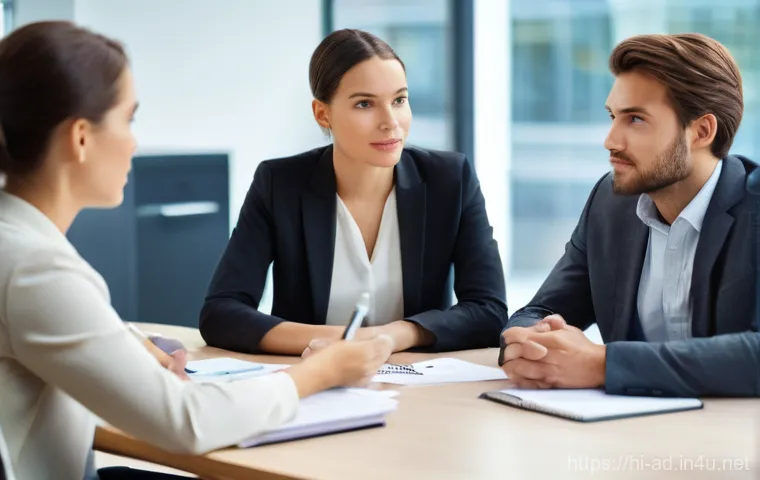 광고홍보사 자기계발 서적 추천 - **Effective Communication and Active Listening:**
    "A diverse group of three professionals (two w...