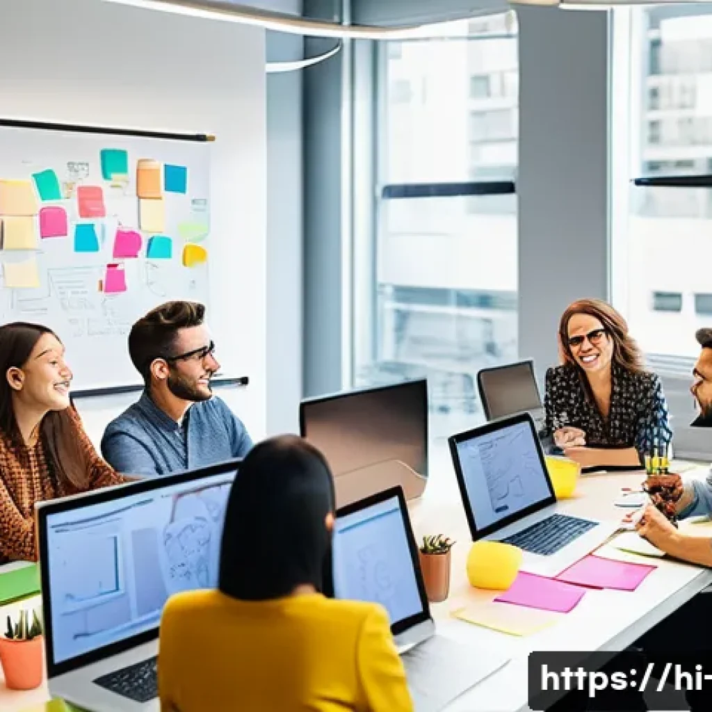 광고홍보사와 학위 과정 추천 - **Prompt:** A dynamic and brightly lit modern advertising agency office, bustling with energetic you...