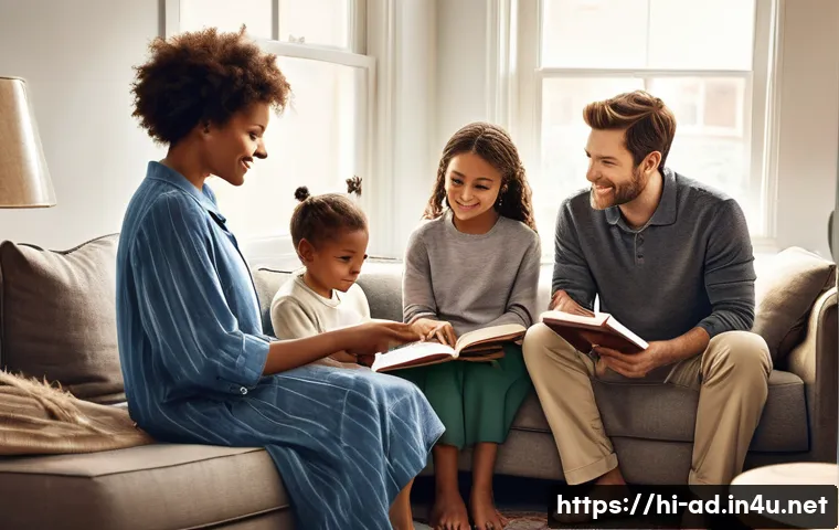 광고홍보사와 브랜드 퍼스널리티 광고 - **Prompt 1: The Nurturing & Trustworthy Brand**
    "A heartwarming scene depicting a diverse group ...