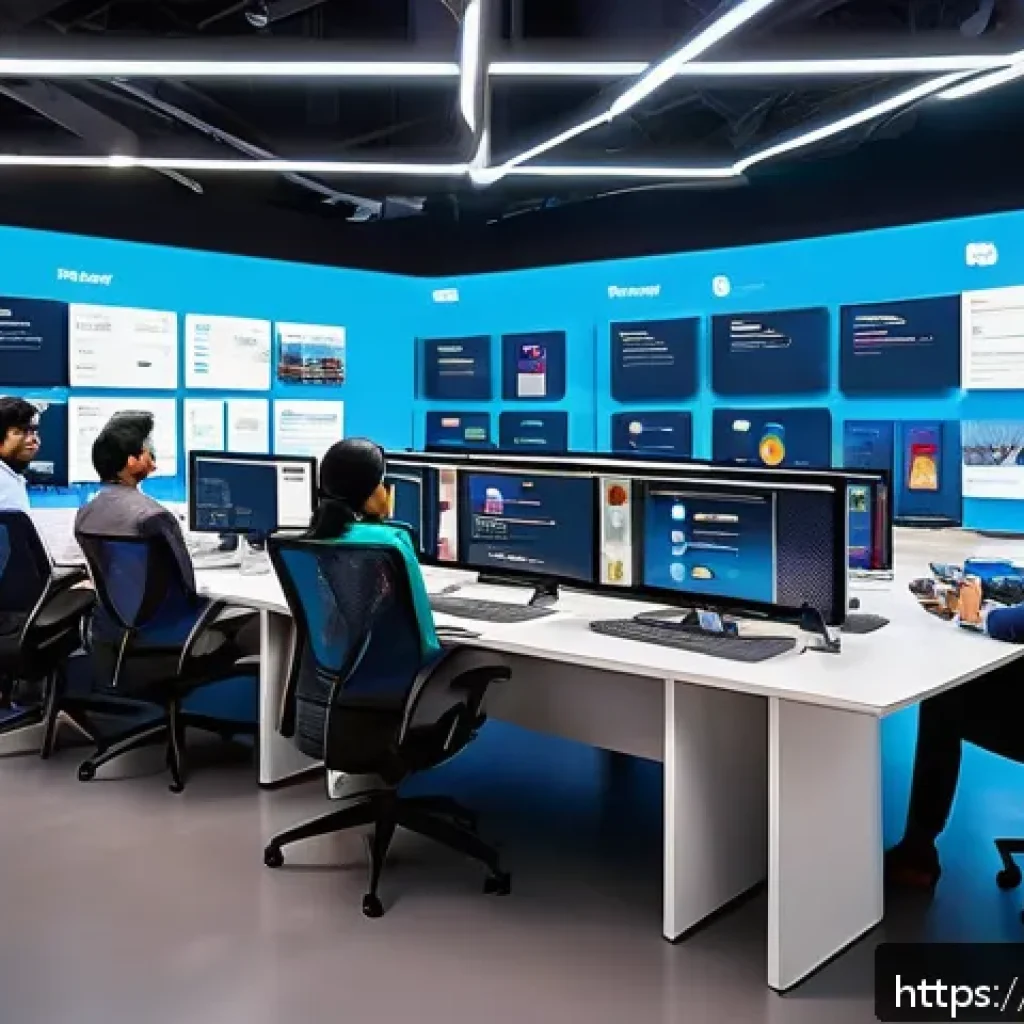 광고홍보사와 옴니채널 광고 캠페인 - A vibrant digital marketing command center showing a diverse team of Indian professionals collaborat...