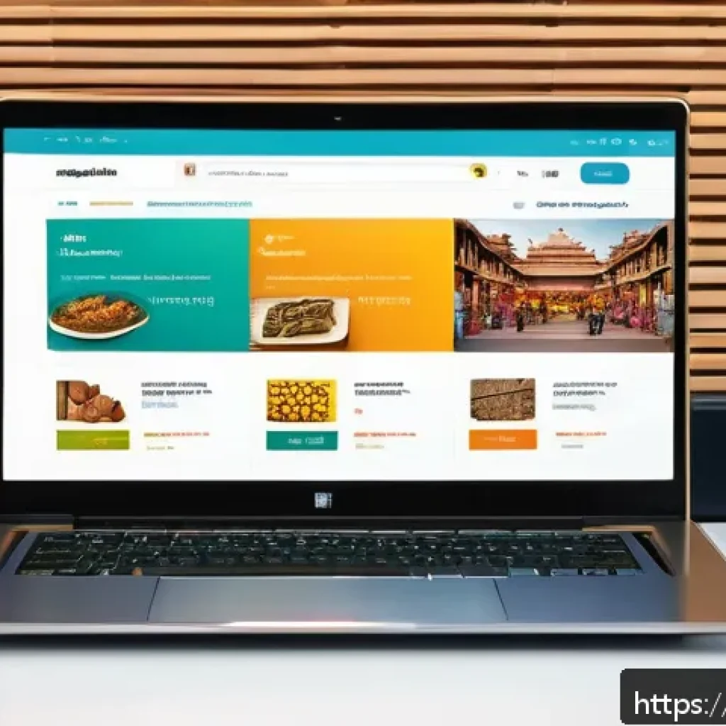 광고홍보사와 고객 만족도 향상 광고 - A modern e-commerce website interface displayed on a sleek laptop screen, showcasing personalized pr...