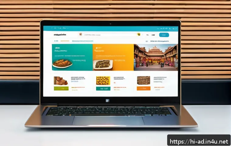 광고홍보사와 고객 만족도 향상 광고 - A modern e-commerce website interface displayed on a sleek laptop screen, showcasing personalized pr...