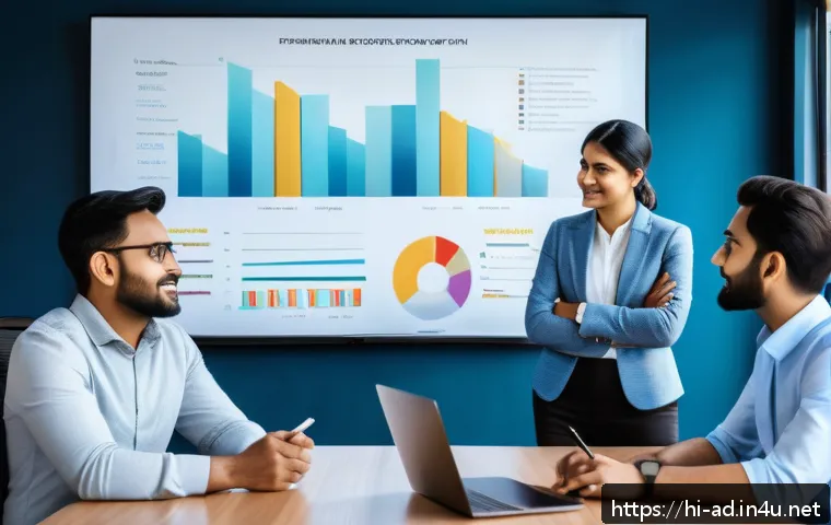 광고홍보사와 고객 충성도 구축 - A professional Indian marketing agency team engaged in a collaborative strategy session with a diver...